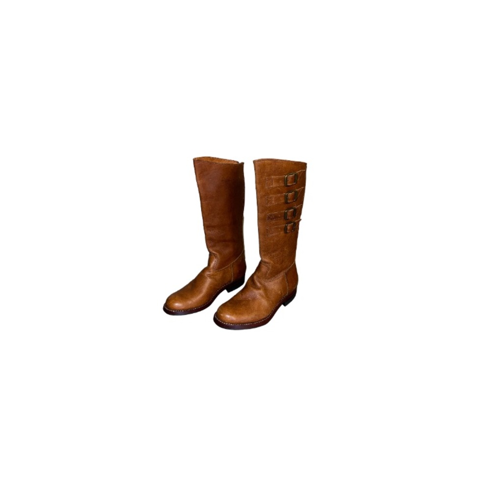 Vintage Brown Leather Riding Boots - Women’s Size 6.5